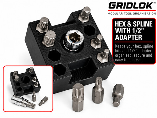 Gridlok hex spline bit - gridlok,