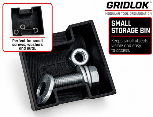 Gridlok small storage bin - small,