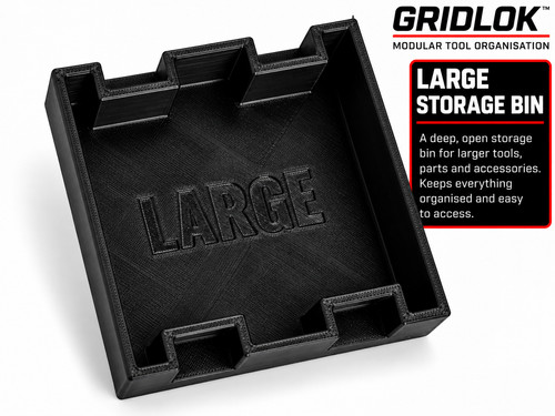 Gridlok large storage bin tool - bin,