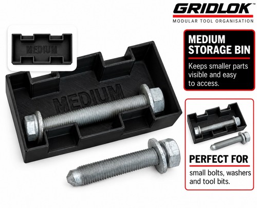 Gridlok medium storage bin - storage,